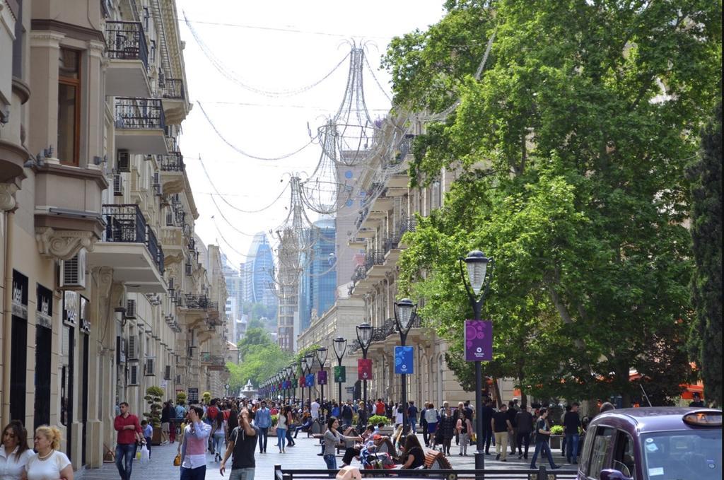 באקו Check-In Apartment Near Fountain Square Vidadi Str מראה חיצוני תמונה
